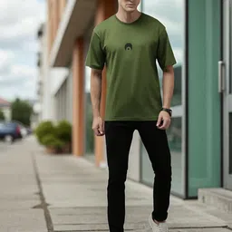 Kryptic Oversized Graphic Printed Round Neck Pure Cotton T-Shirt-picture-43