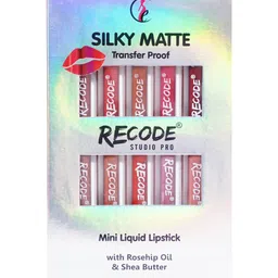 Recode Set Of 10 Silky Matte Transfer Proof Mini Liquid Lipstick 1.25 ml Each-23