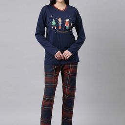 Nap Chief Unisex Graphic Printed Pure Cotton Night suit-image-60
