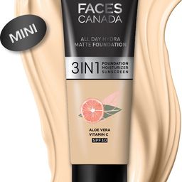 FACES CANADA SPF30 All Day Hydra 3IN1 Mini  Matte Foundation+Moisturizer - Absolute Ivory-44