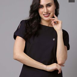 Friskers Pack Of 2 Cotton Round Neck Short Sleeves Pure Cotton Tops-image-90