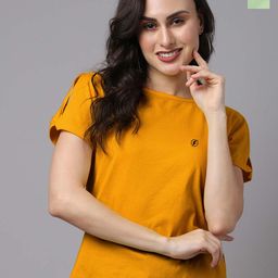 Friskers Pack Of 2 Cotton Round Neck Short Sleeves Pure Cotton Tops-image-92