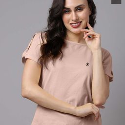 Friskers Pack Of 2 Cotton Round Neck Short Sleeves Pure Cotton Tops-image-91