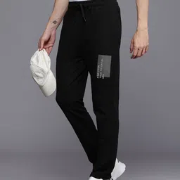HRX By Hrithik Roshan Lifestyle Men Black Bio Wash Pure Cotton Track Pants-image-46