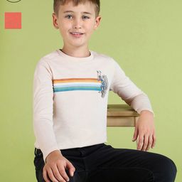U.S. Polo Assn. Kids Boys Set of 2 Brand Logo Printed Pure Cotton T-shirts-image-76