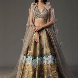 ARPITA SULAKSHANA Embellished Sequinned Made to Measure Lehenga-5