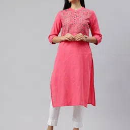 Alena Ethnic Motifs Embroidered Thread Work A-Line Kurta-picture-19