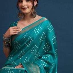 Sangria Printed Daily Wear Saree With Unstitched Blouse-26