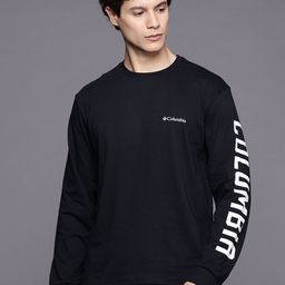 Columbia Rockaway River Brand Logo Printed Drop-Shoulder Sleeves T-shirt-image-54