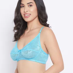 Clovia Blue Full Coverage Non-Wired Lightly Padded Everyday Bra BR0181Q4732B-image-22