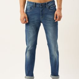 Flying Machine Men Blue Slim Tapered Micheal Fit Heavy Fade Stretchable Jeans-image-18