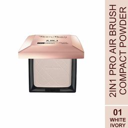 TEEN TEEN COSMETICS 2 In1 Air Brush SPF30 Compact Powder With Vitamin E - WhiteIvory 01-39