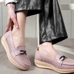DressBerry Women Round Toe Slip-on Horsebit Loafers with Western - Embellished-47