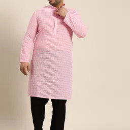 SOJANYA PLUS Embroidered Cotton Kurta-picture-12