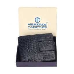 HAMMONDS FLYCATCHER Men Geometric Textured Leather Two Fold Wallet-47