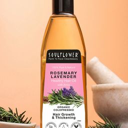 Soulflower Pure and Natural Rosemary Lavender Healthy Hair Oil, 120ml-16