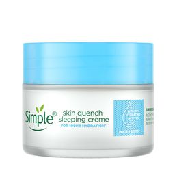 Simple Water Boost Skin Quench Sleeping Creme for Dry Sensitive Skin with Pentavitin - 40g-45