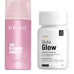 Dr. Su Set Of 2 Gluta Glow - 60 Tablets & Xo Plum Party Serum - 30ml-33
