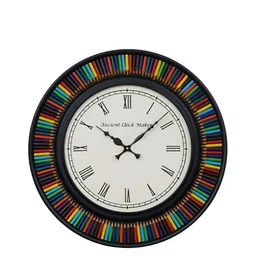 CHRONIKLE Black and White Round Analogue Contemporary Wall Clock-image-34