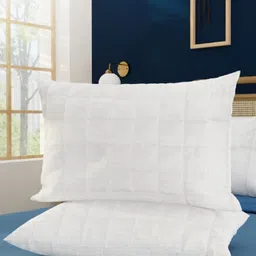 MAXNAP Sleep Support White Set of 2 Fibre Filled Polyester Lightweight Sleep Pillow-16