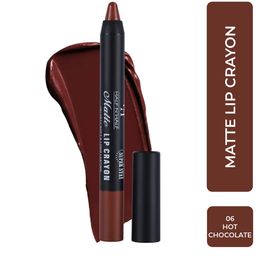 Half N Half Matte Velvet Soft 24h Super Stay Lip Crayon - Hot Chocolate 06-48