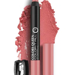 Colors Queen Color It All Non Transfer Matte Lip Crayon With Sharpener-3.5g- Confidence 23-32