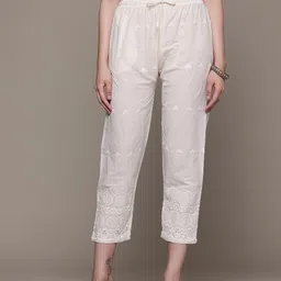 Readiprint Fashions Floral Embroidered Ethnic Trousers-picture-58