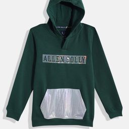 Allen Solly Junior Boys Brand Logo Print Hooded Sweatshirt-image-58