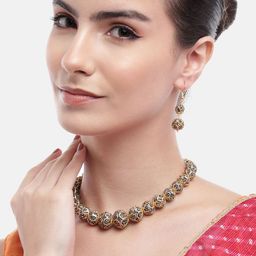 Anouk Premium Beads Gold-Plated Acrylic Balls Necklace Set-image-30