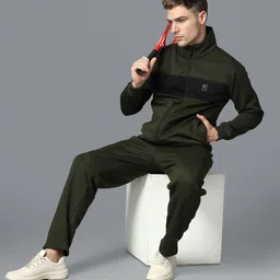 HRX by Hrithik Roshan Men Rapid-Dry Colourblock Running Zipper Track Suit-picture-17