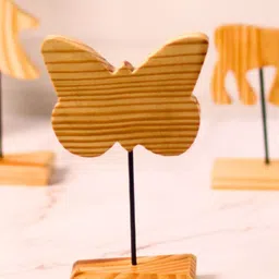 WEAVING HOMES Brown Textured Butterfly Stand Festive Decor-picture-14