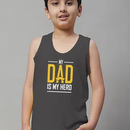 Friskers Boys Printed Skin Friendly Pure Cotton Gym Innerwear Vest-37