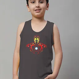 Friskers Boys Ironman Printed Pure Cotton Innerwear Vests KDC479-41-2-3Y-image-6