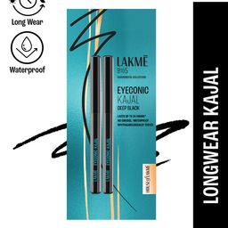 Lakme 9 to 5 Set of 2 Eyeconic Kajal, Lasts upto 24hrs - Deep Black, 0.35g Each image 5