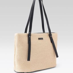 Van Heusen Basket weave Textured Structured Shoulder Bag image 2