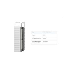 Duobond High Power 200W 8.9 inch 405nm UV LED array for Resins 3D PrinterDuobond High Power 200W 8.9 inch 405nm UV LED array for Resins 3D Printer image 4