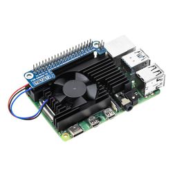 Waveshare Dedicated All-In-One Aluminum Alloy Cooling Fan For Raspberry Pi 4B, PWM Speed Adjustment, Better Cooling image 4