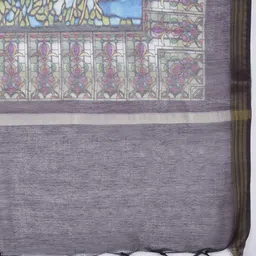 Dupatta Bazaar Black & Blue Digital Print Dupatta image 2