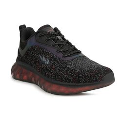 Campus Men Black Mesh Running Shoes image 4