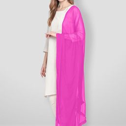 Dupatta Bazaar Magenta Solid Dupatta image 2
