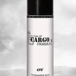 CFS Oudh White Cargo Fragile & Oudh Black Set Of 3 Deodorant Body Spray - 200ml Each image 1