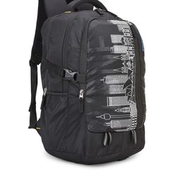 Provogue Unisex Black & White Graphic Backpack image 3