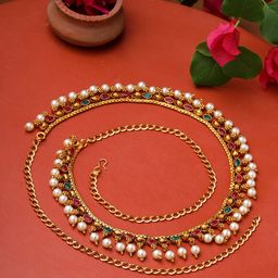 Yellow Chimes Traditional  Adjustable Waistchain-57