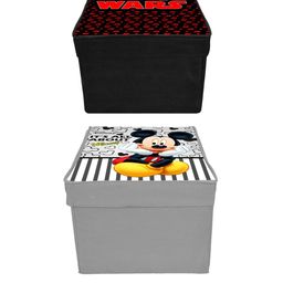 Kuber Industries Set of 2 Printed Foldable Storage Organizer Box with With Lid image 5