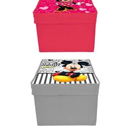 Kuber Industries Set Of 2 Disney Printed Foldable Storage Organizer Boxes With Lid image 4
