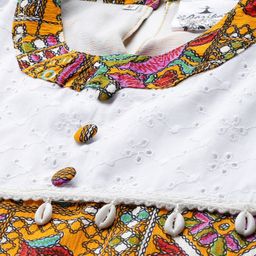 Aarika Abstract Printed A-Line Dress image 4