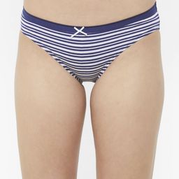 SOIE Pack of 3 Mid Rise Medium Coverage Solid and Printed Cotton Stretch Briefs image 2