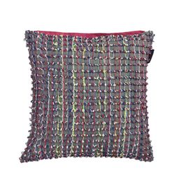 KLOTTHE Multicoloured Set of 5 Self Design Square Cushion Covers image 2