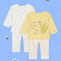 mothercare Girls Pack of 2 Printed Night suit-image-27