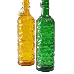 CDI Set Of 2 Assorted Floral Shaped Cork Water Botlles image 3